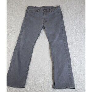 LEVI'S 513 Jeans Mens 38x32 Gray Slim Straight Denim Streetwear Western Workwear